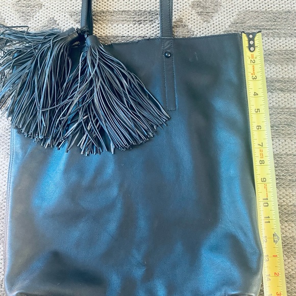 Loeffler Randall Leather Tote minimalist simple black leather - Picture 8 of 12